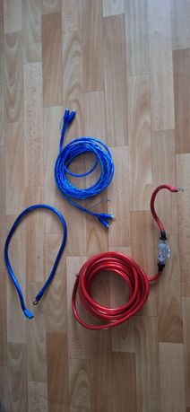 Crunch CRK10 - zestaw przewodów do wzmacniacza subwoofer 10mm2 kable