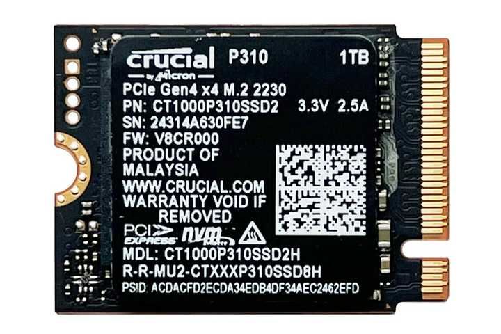 SSD Crucial P310 1Tb M.2 2230 PCIe Gen4 (CT1000P310SSD2)