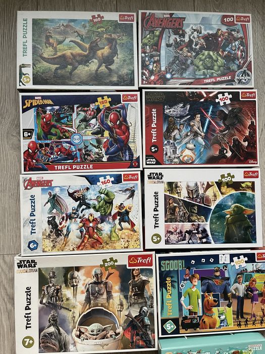 Пазли дитячі Trefl Larsen Ravensburger 100/200/260