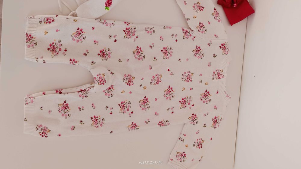 Sweterkowy rampers Mothercare j.nowy śliczny bawełna  1złwy