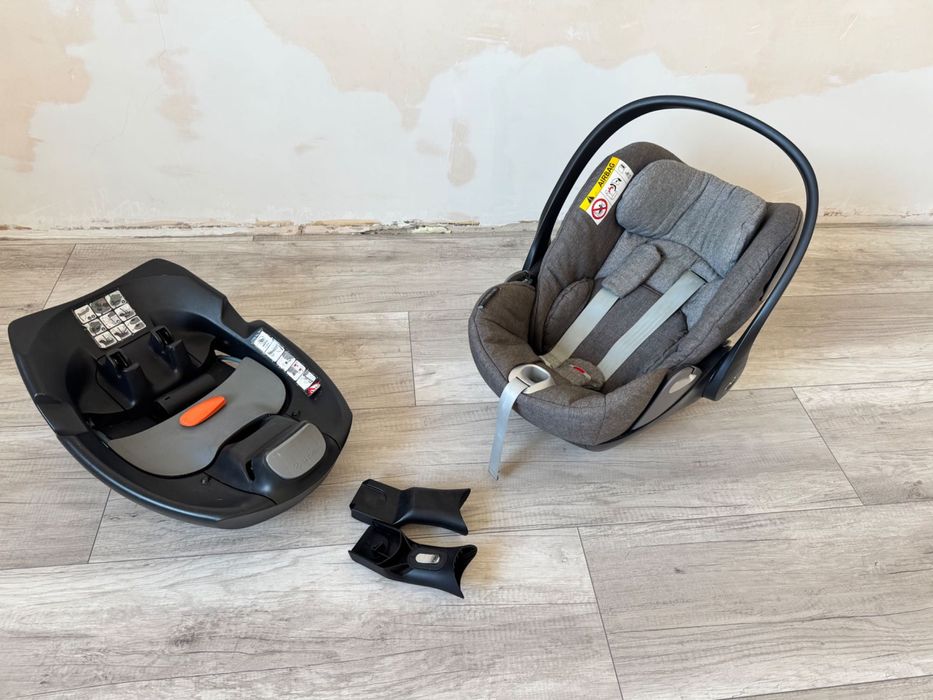 Автолюлька Cybex Cloud Q Plus з базою ізофікс і адаптерами до коляски