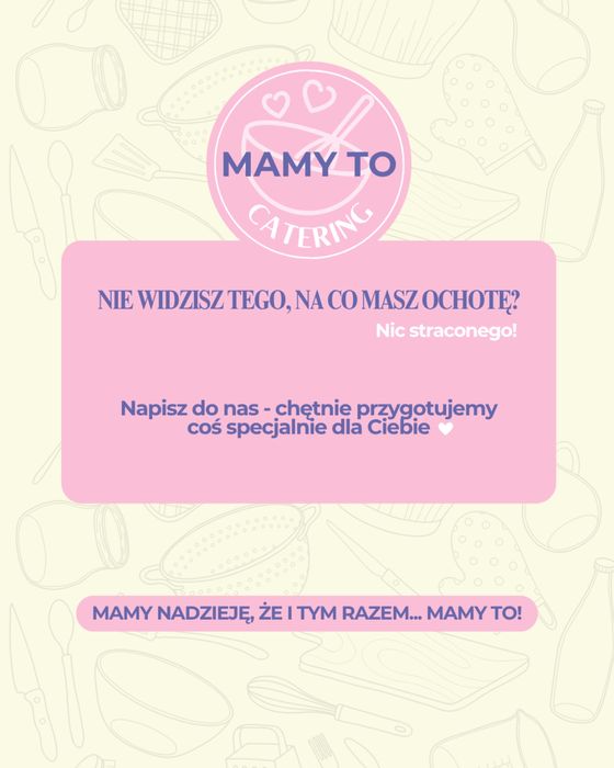 Catering MamyTo – pyszne jedzenie na każdą okazję!