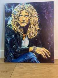 Robert Plant portret obraz olejny Led Zeppelin