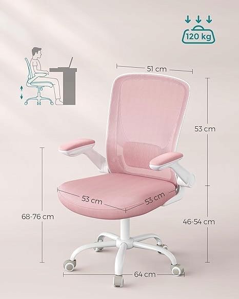 Ergonomiczne krzesło biurowe songmics OBN037R01