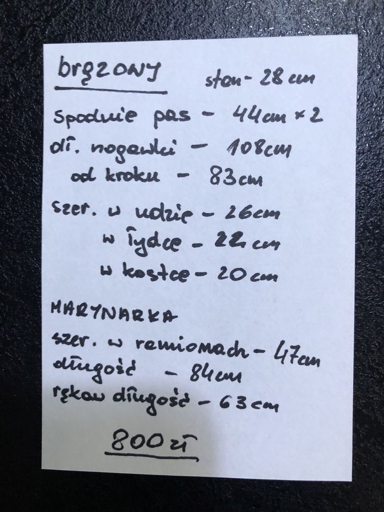 Vistula garnitur męski 176/100/86 brązowo-szary