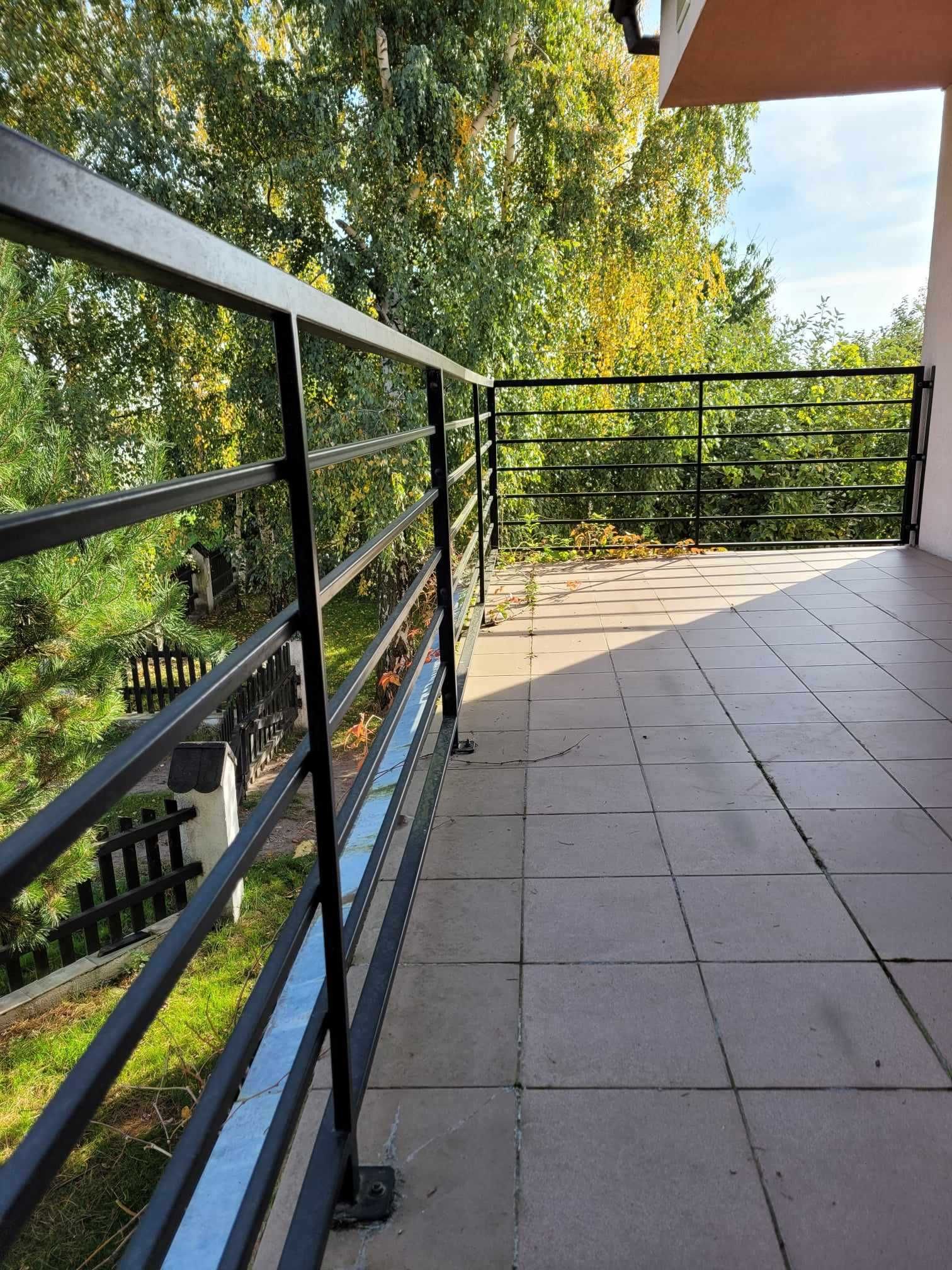 Balustrada balkonowa,  barierka metalowa malowana proszkowo - UŻYWANA