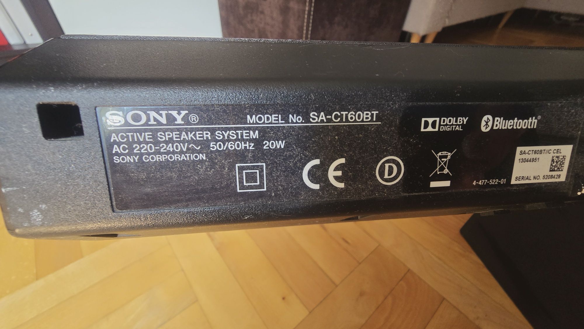 Głośnik soundbar Sony SS-WCT60.