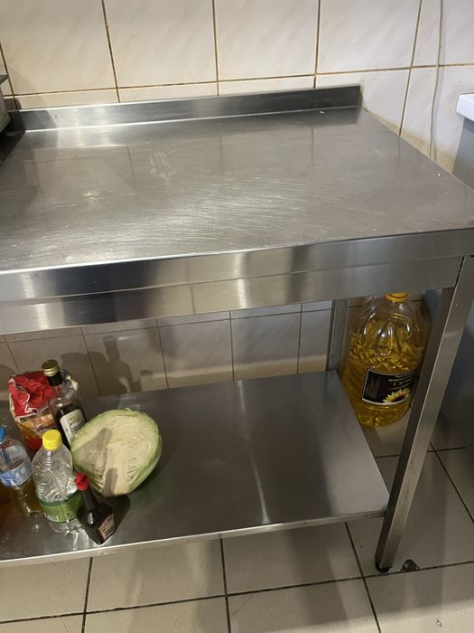 Стіл виробничий з нержавіючої сталі