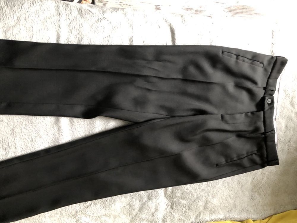 Spodnie garniturowe mlodziezowe czarne
