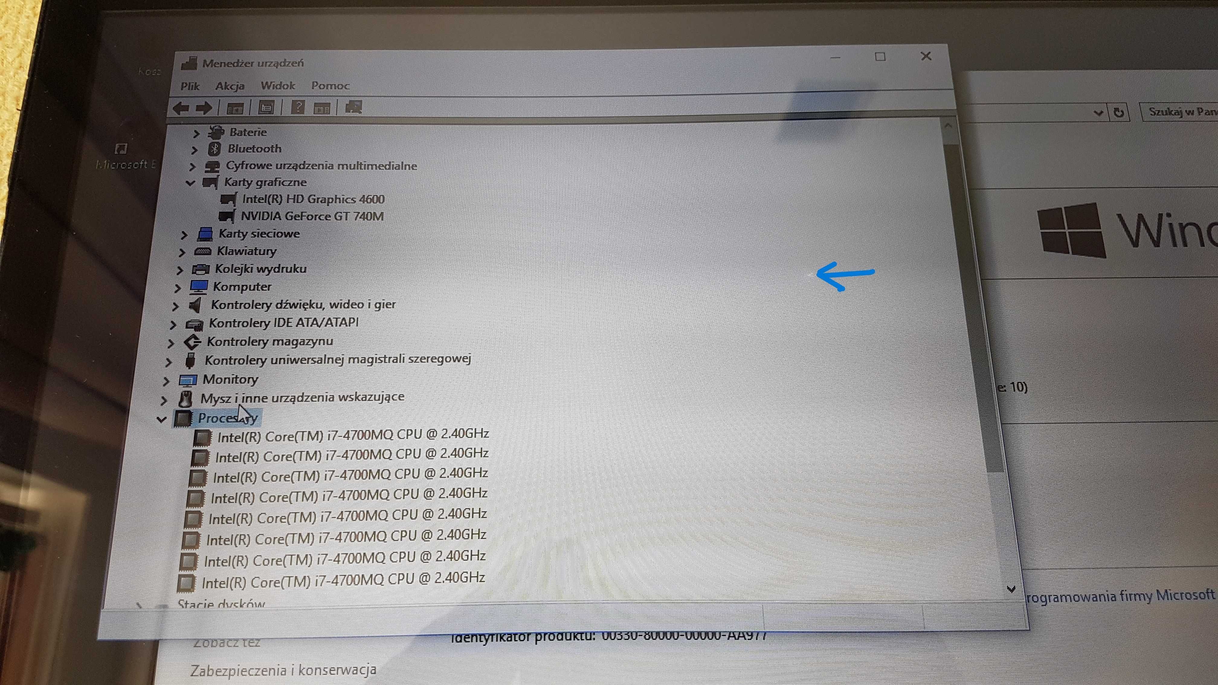 Toshiba Satellite L50T-A klapa matryca dotykowa kompletna z zawiasami