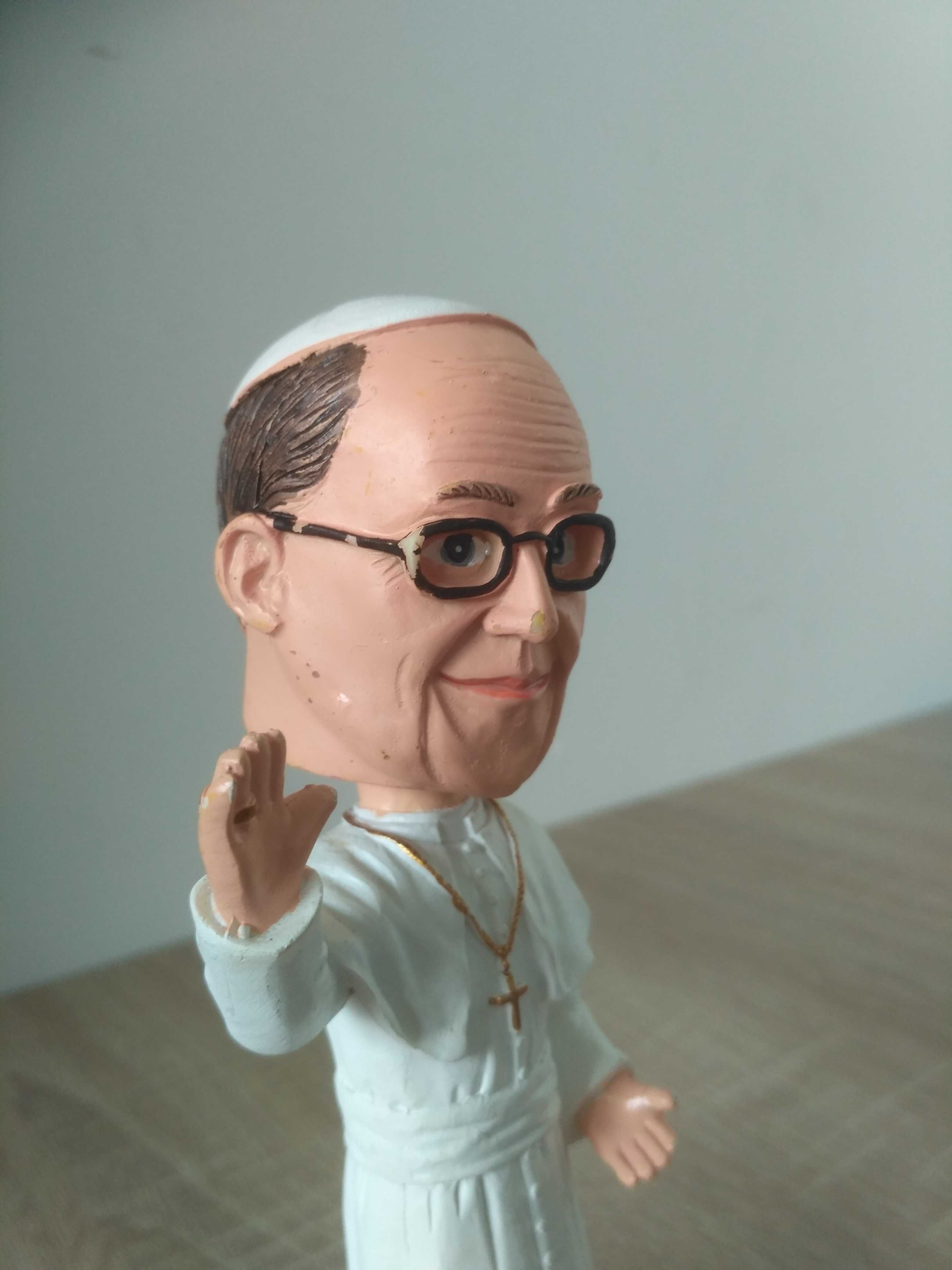 Papież Franciszek FRANCESCO Bobblehead Miniaturowa figurka z żywicy