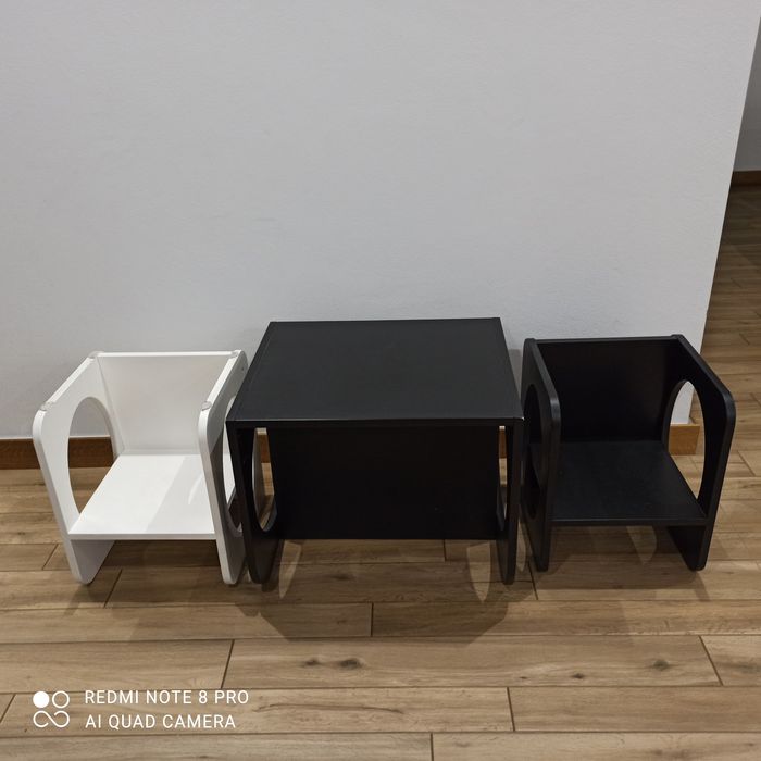 Meble dziecięce czarno-białe