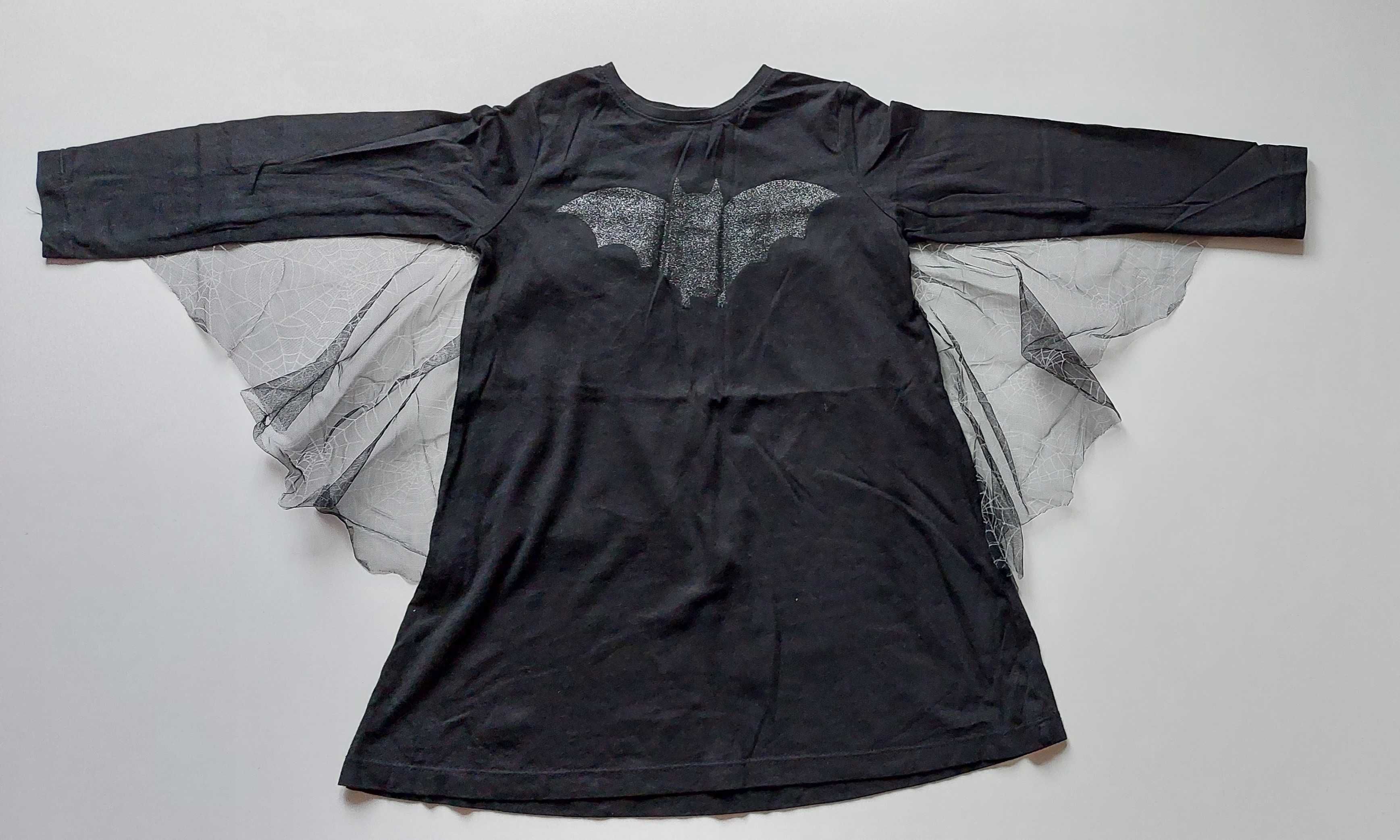 Sukienka tunika nietoperz batgirl skrzydła roz 122