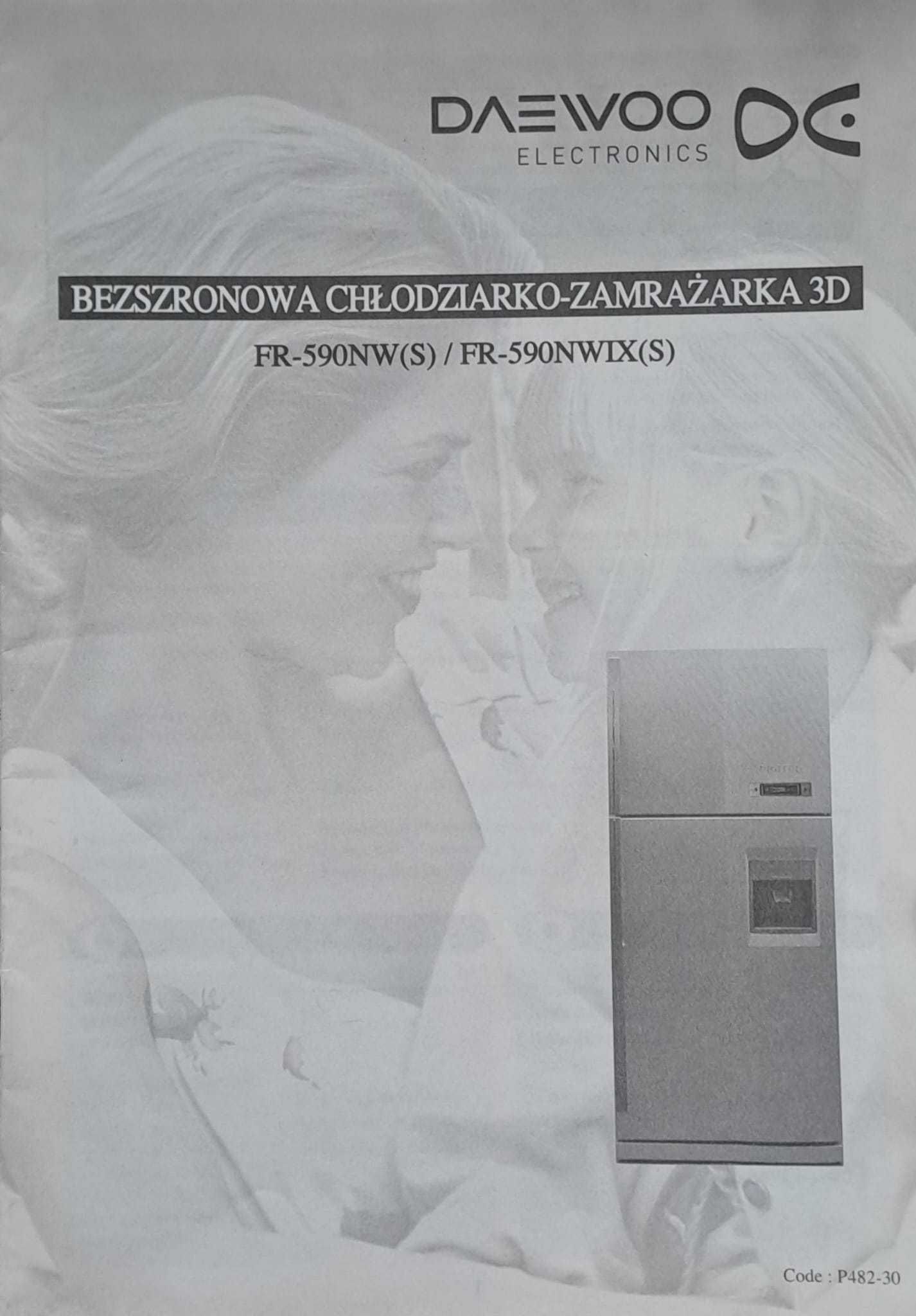 Bezszronowa chłodziarko-zamrażarka 3D Daewoo Electronics (Uszkodzona?)