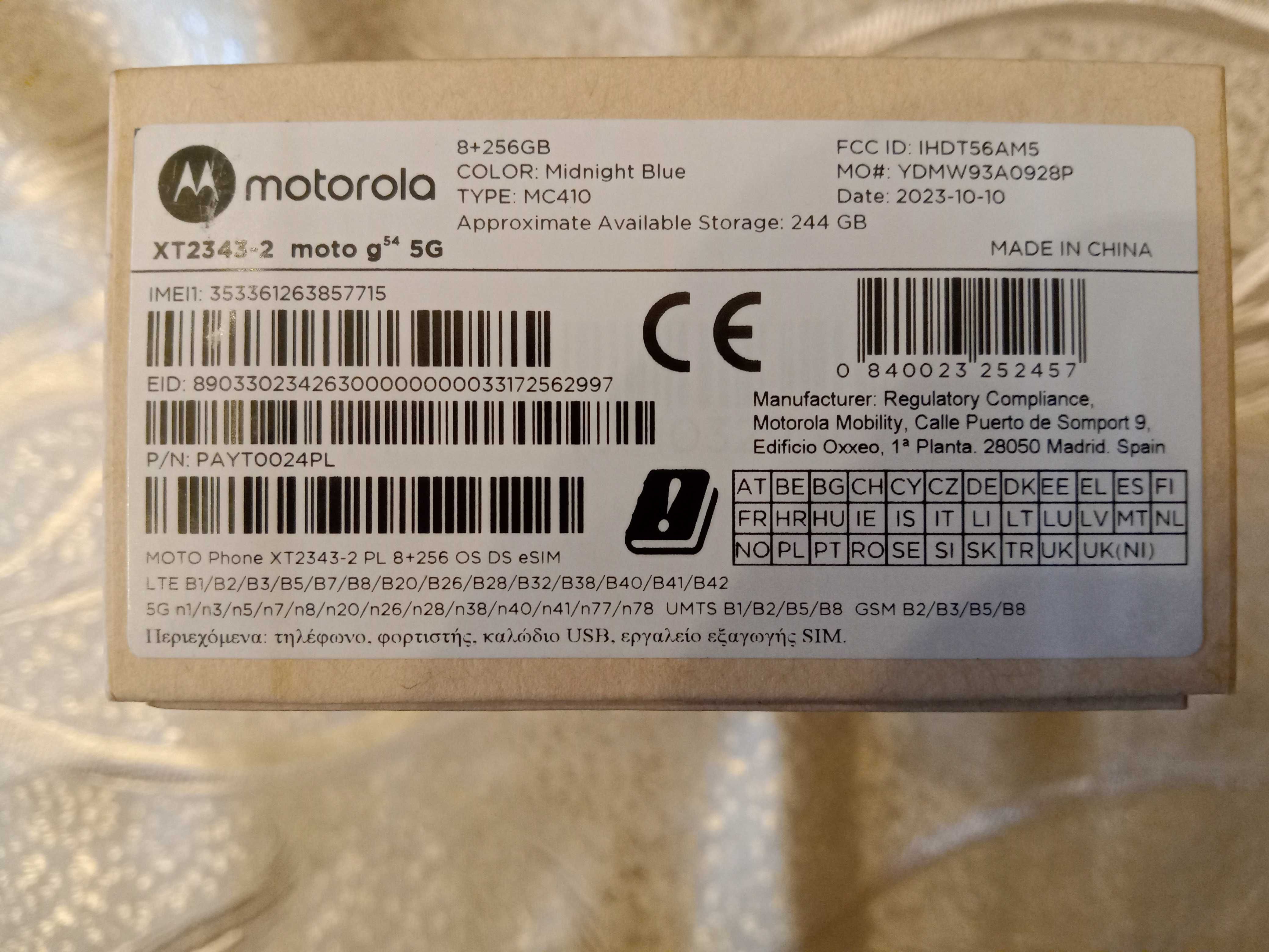 Motorola Moto g 54 5 G