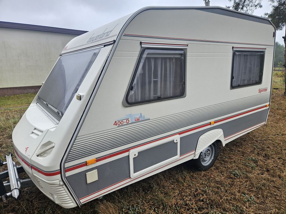 Przyczepa kempingowa Beyerland Sprinter 98r z przedsionkiem 1000Dmc