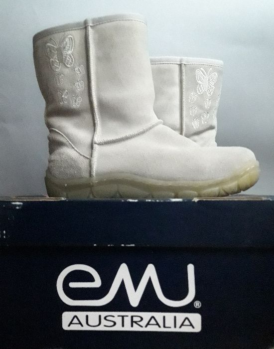 Buty Emu Bling Low 36 białe w pudełku wełna merynosów kozaki śniegowce