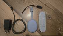 chromecast 4.0 4k 60p  google tv niebieski super stan