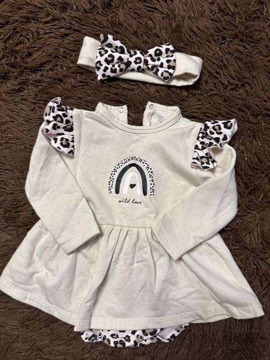 Святковий набір/сукня боді/плаття  на дівчинку 74 см