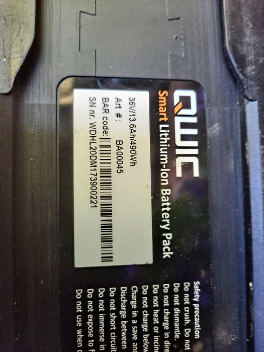 Bateria do roweru elektrycznego Qwic