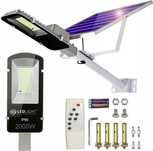 Lampa latarnia solarna uliczna 2000W 234LED 8Ah czujnik zmierzchu pilo