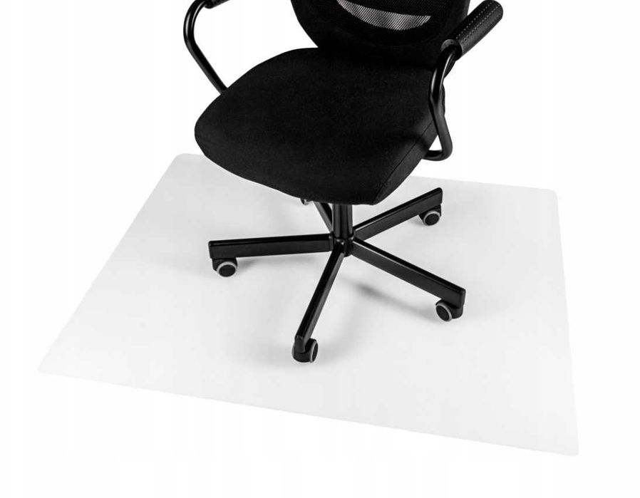 Mata ochronna pod krzesło fotel 90cmx120cm MLECZNA