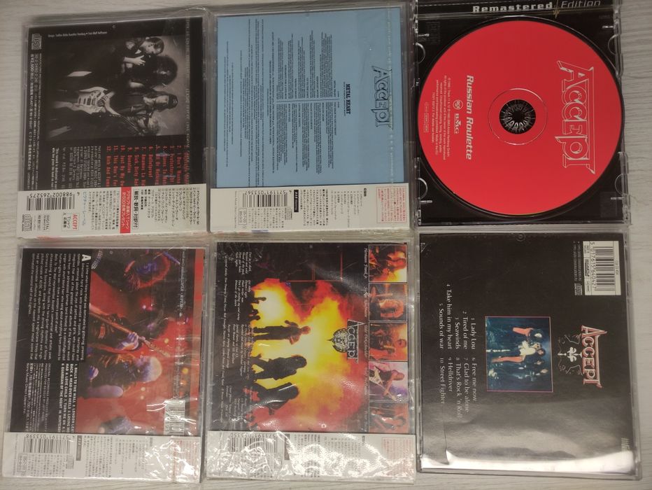 CD диски  Accept ,  Judas Priest