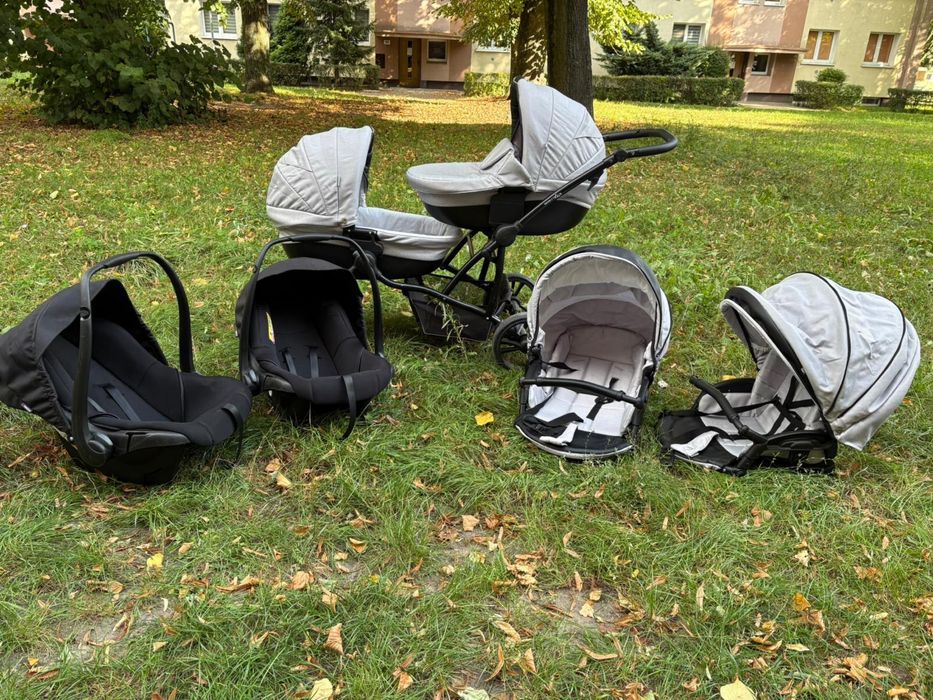 Wózek bliźniaczy Bebetto42 3w1