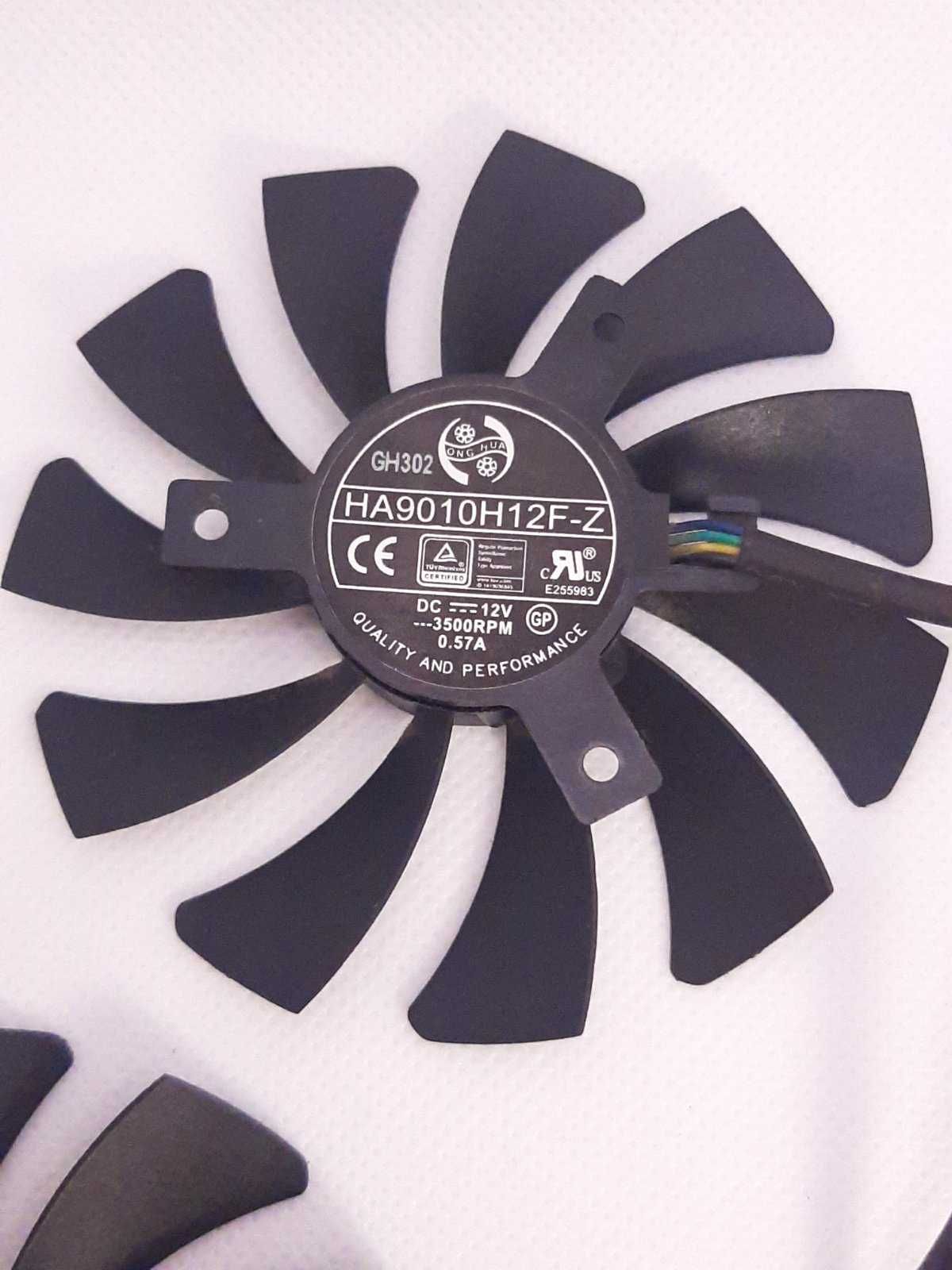 1 Вентилятор кулер на видеокарту 1060/1070/1080 пропеллер HA9010H12F-Z