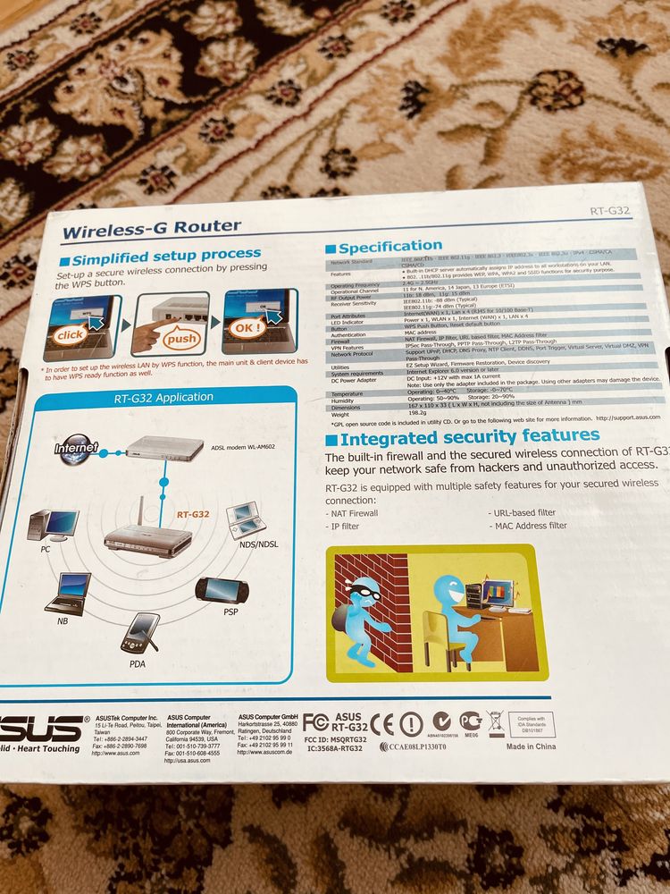 Ruter Asus wifi lan