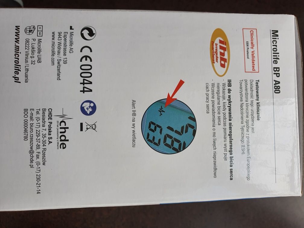 Танометр Microlife BP A80.