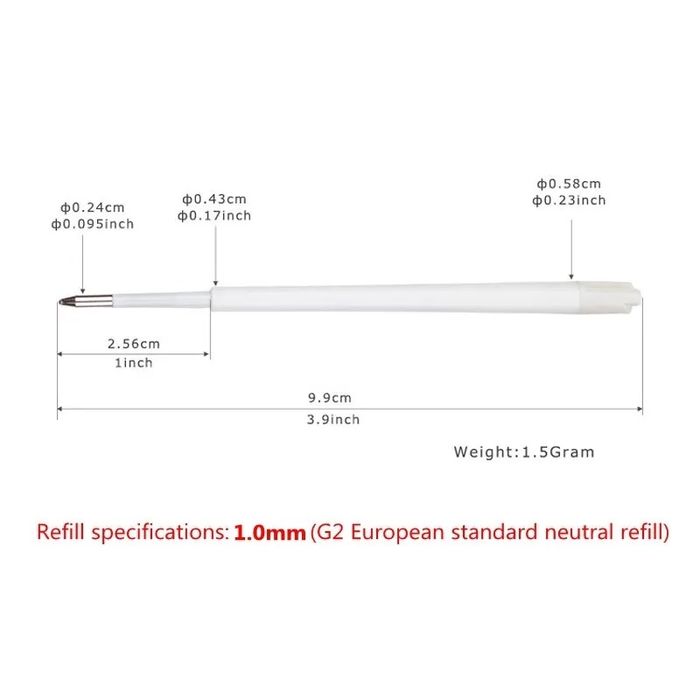 Wkłady zakazany długopis  i długopis metalowy