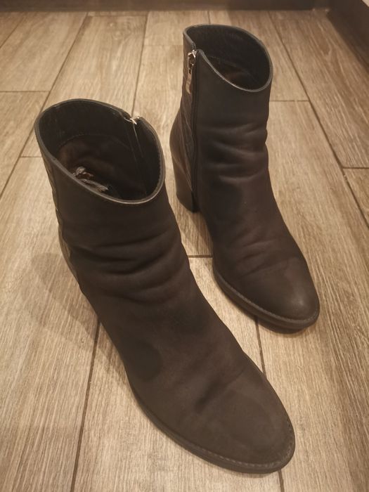 Botki skóra licowa i nubuk 40