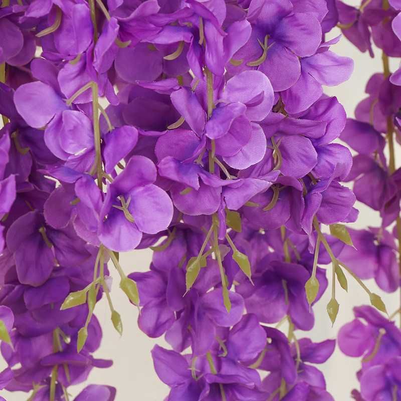 Sztuczne Kwiaty Wisteria Dekoracja Na Balkon Taras Fioletowe Kwiaty