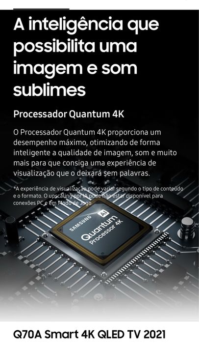 Televisao samsung q70a 4k uhd