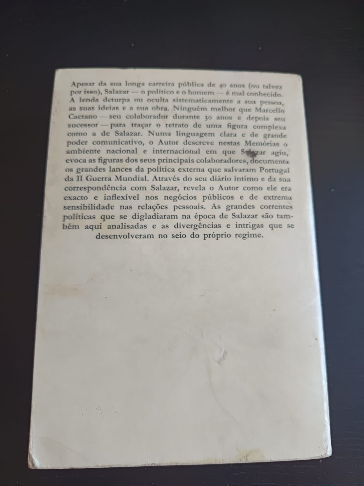 Marcello Caetano  - Minhas memórias de Salazar