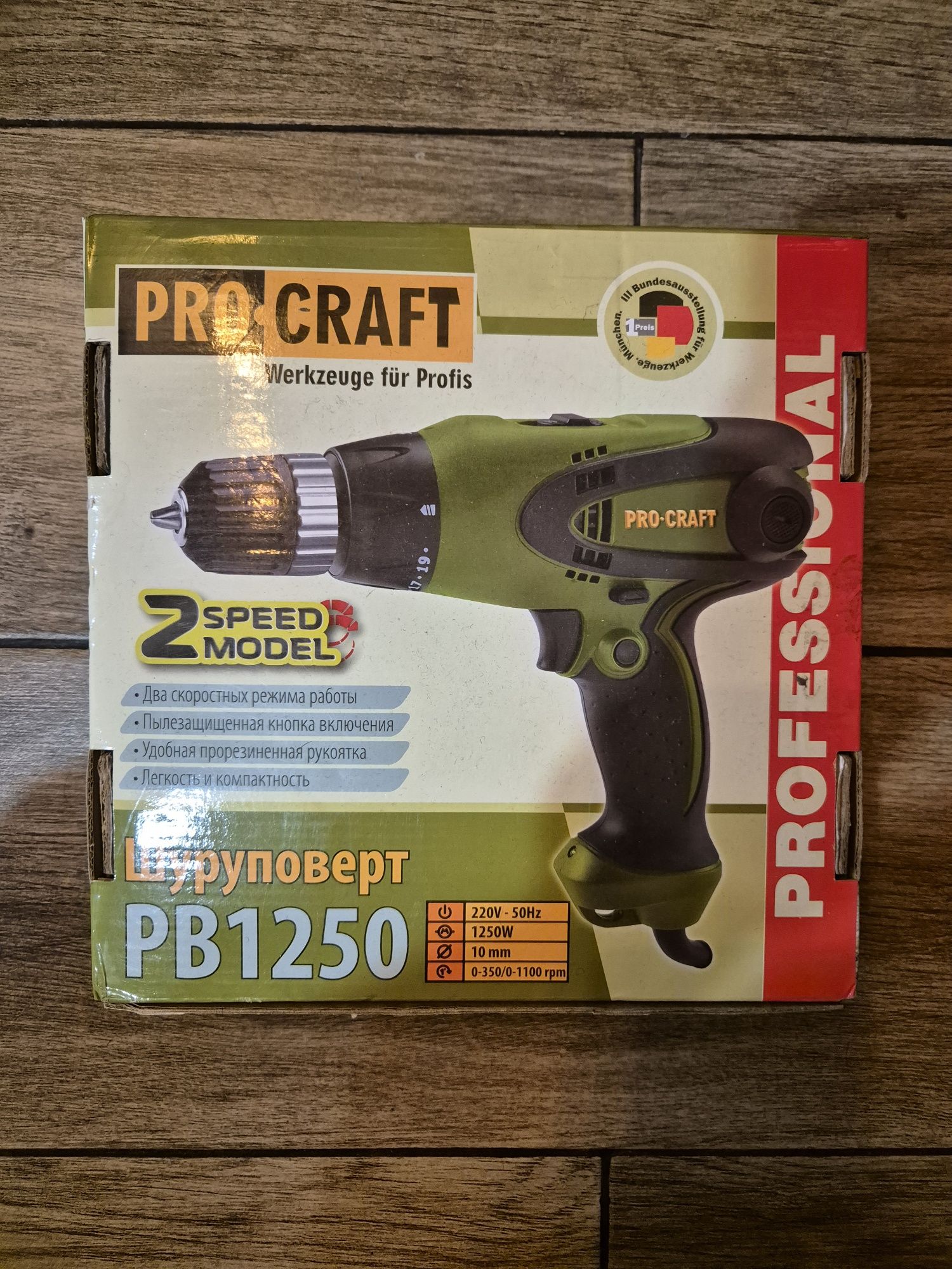 Новый шуруповёрт PRO Craft PB1250