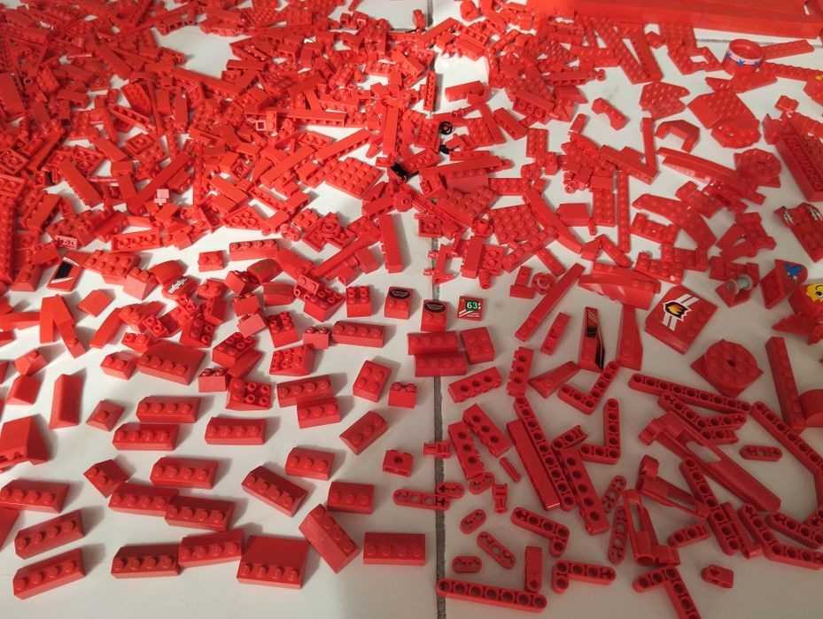 LEGO peças original cor vermelha