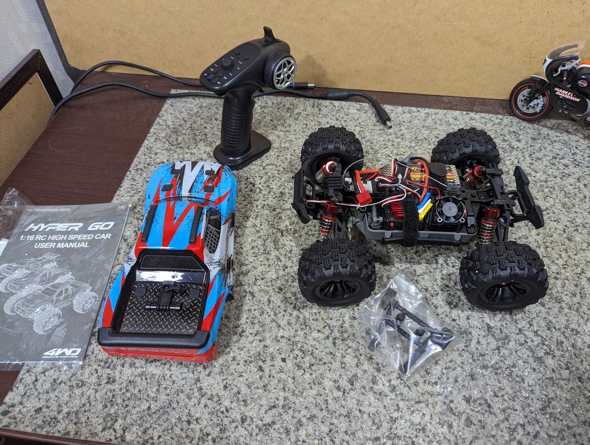 RC машинка MJX HyperGo 3S LiPo 1/16 безколекторна Brushless Нова
