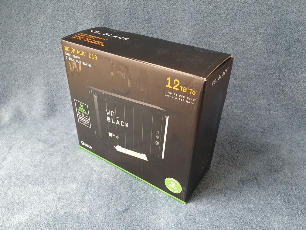 Nowy Dysk Zewnętrzny WD BLACK D10 12TB XBOX Game Drive HDD 3,5" ŁÓDŹ
