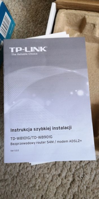 Modem TP-Link router ADSL Wi-Fi 54Mb/s TD-W8901G