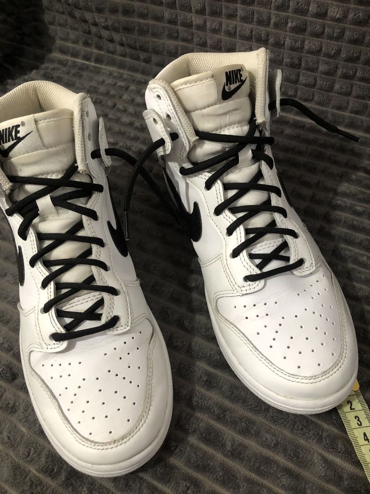NIKE DUNK RETRO (39-40) 25-25.5см High кеды кроссовки мужские белые