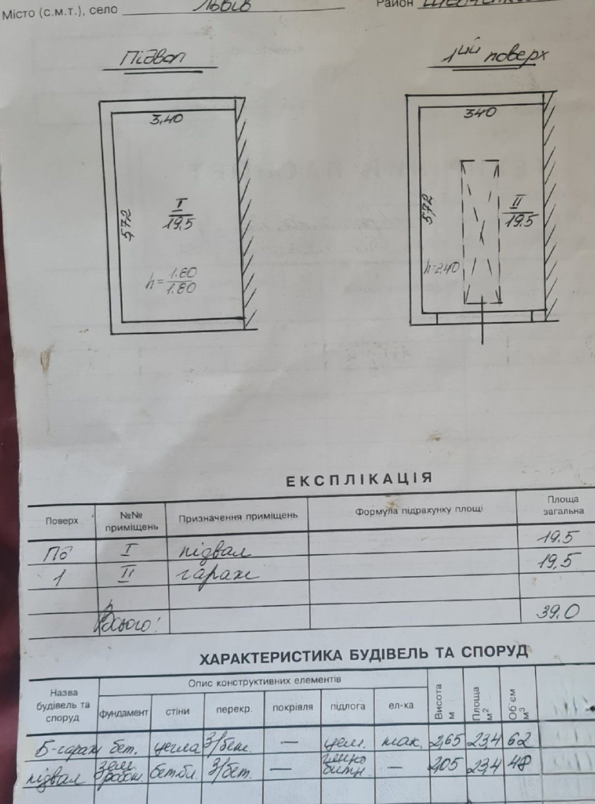 Продаж гараж в кооперативі, цегляний 39 кв.м. ближній центр, Єрошенка