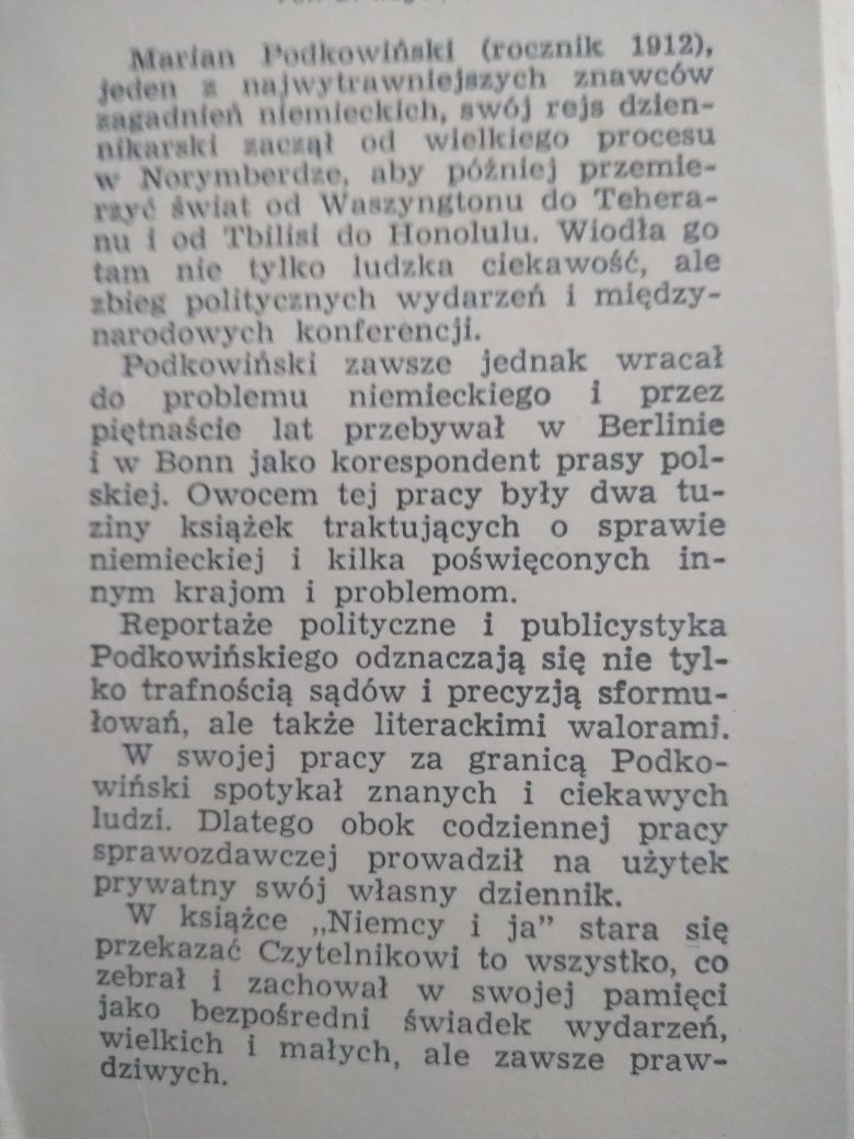 Niemcy i Ja- Marian Podkowiński