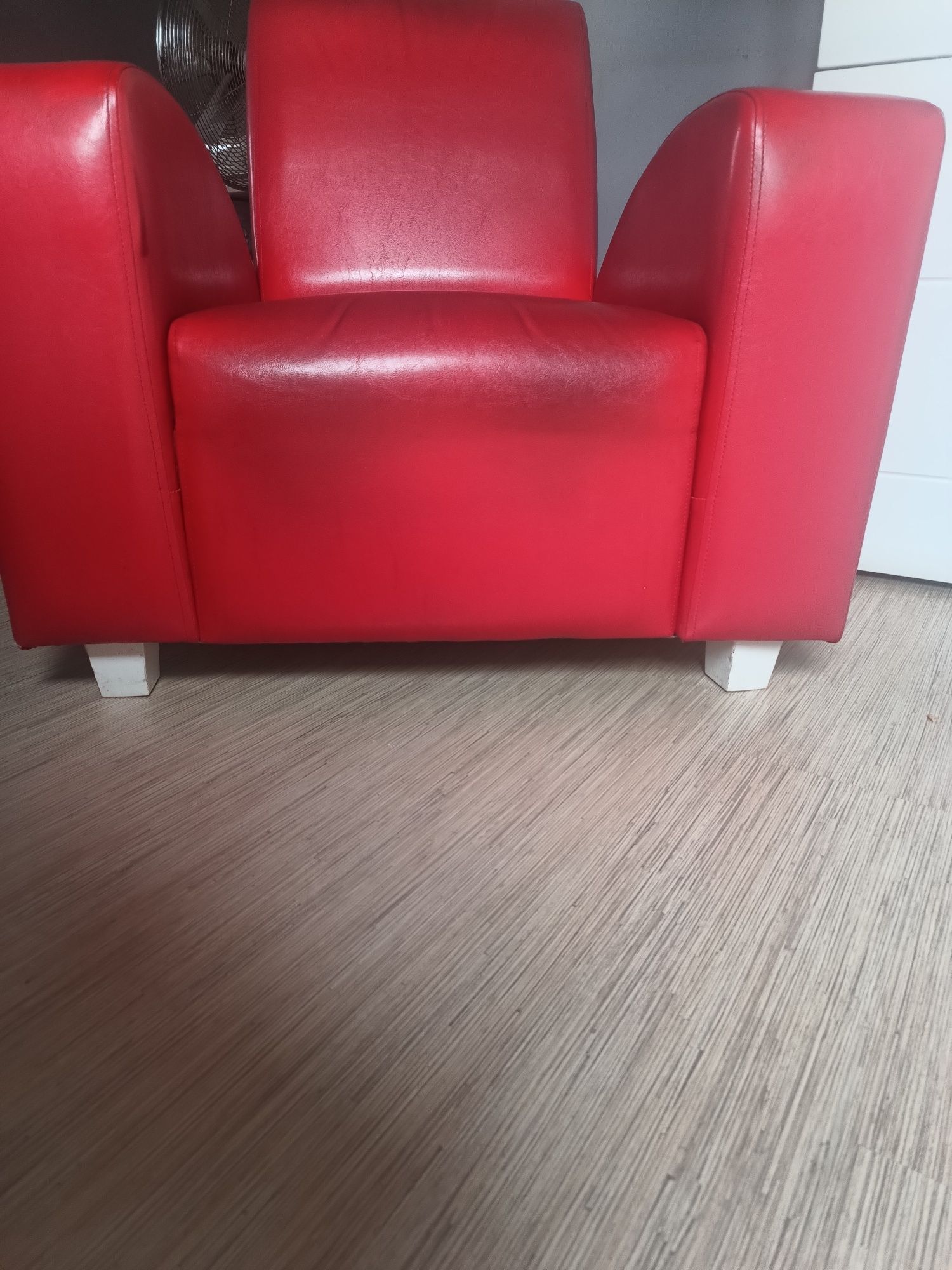 Dwa fotele z eko skóry