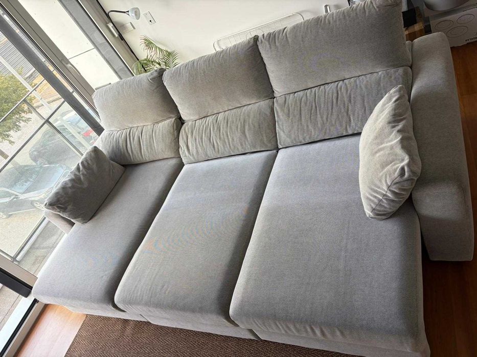 Sofá 3 lugares c/chaise longue - ESKILSTUNA