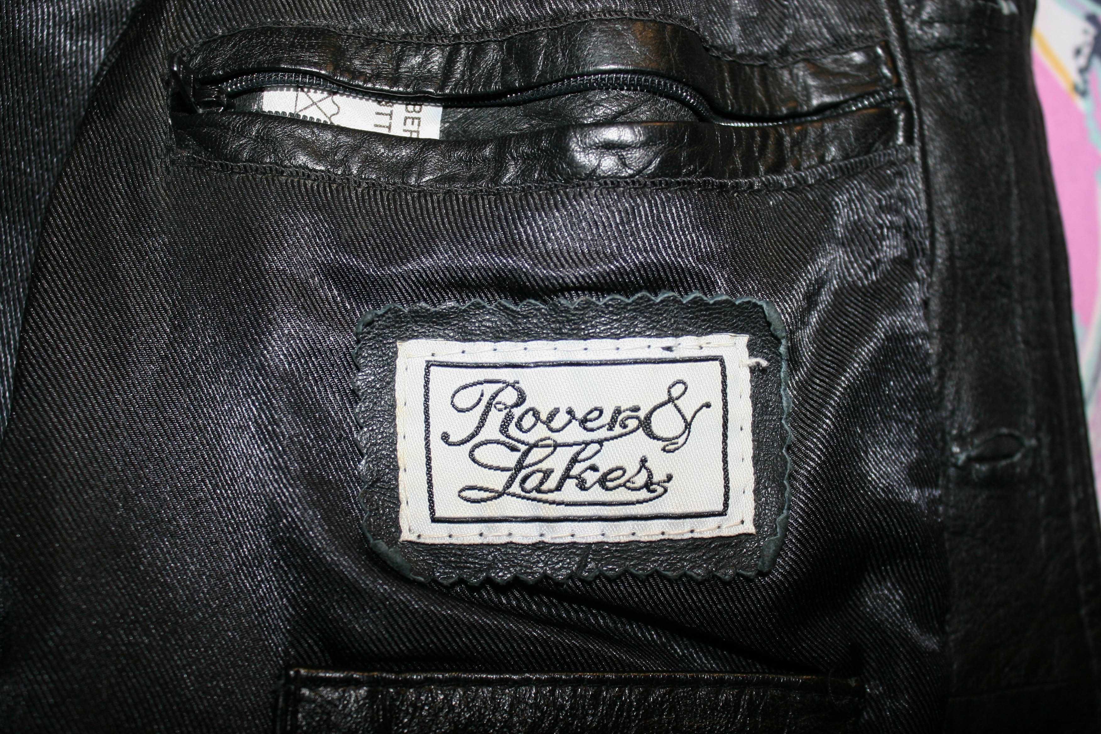 Мужская кожаная жилетка с карманами Rover & Lakes S