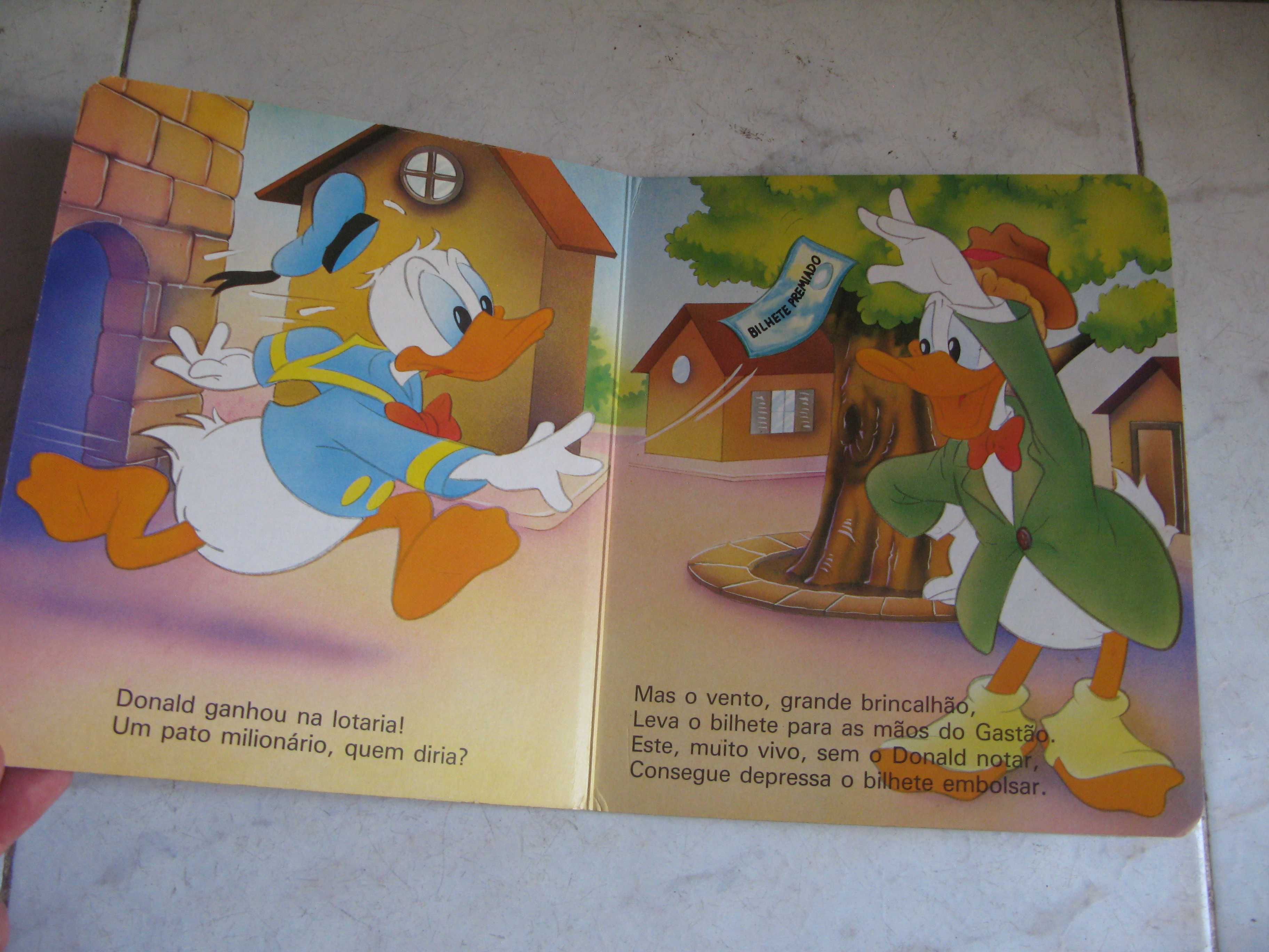 Livro infantil antigo “A sorte do Pato Donald” da Majora