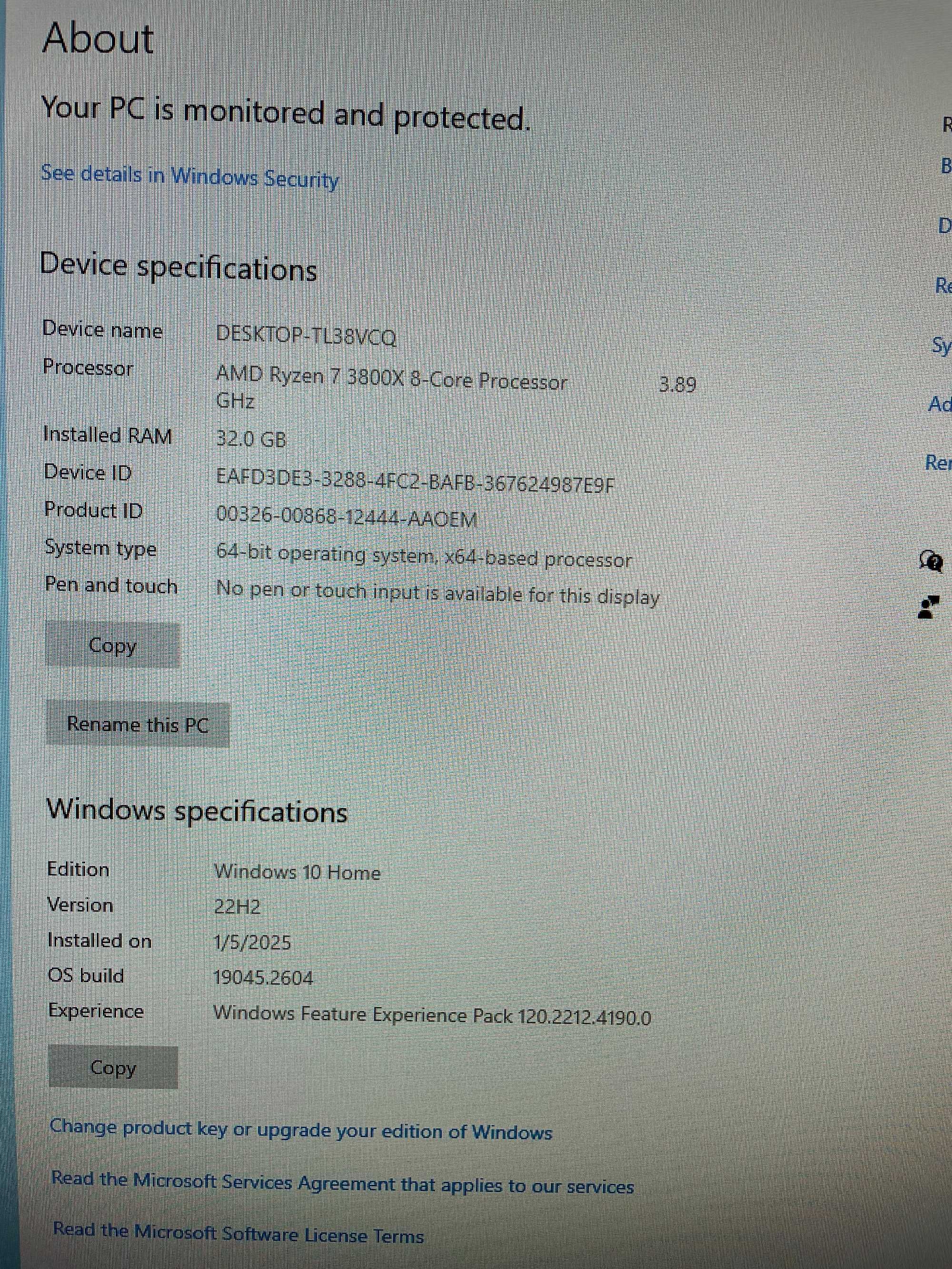 Ігровий геймерський комп'ютер 8-ядерний Rizen 7 3800X стан нового