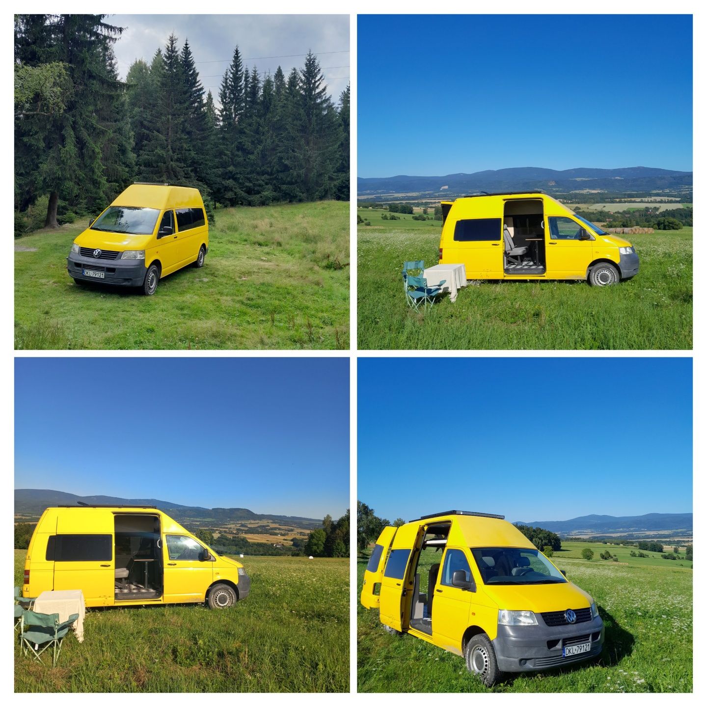 Wynajem kamper campervan 4osobowy, klima, WC, panel fotowoltaiczny